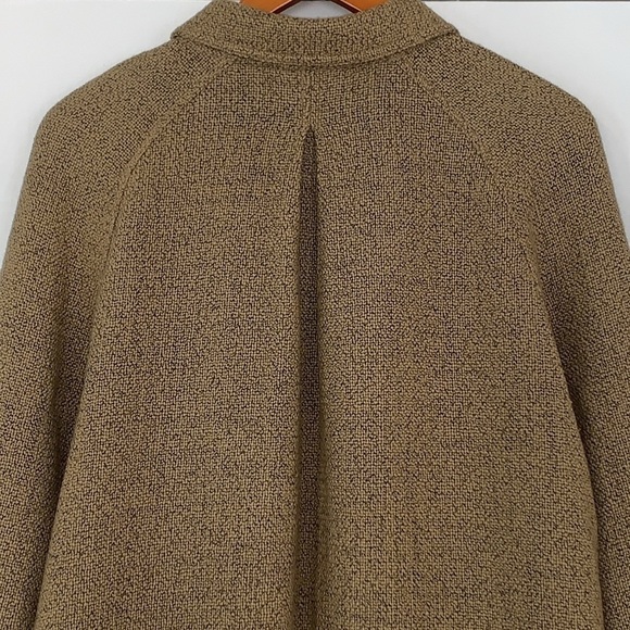 Vtg J Jill Retro Woven Swing Pleat Back Wool Coat M - Picture 9 of 15